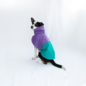 Impermeable Sirena - Verde agua + lavanda